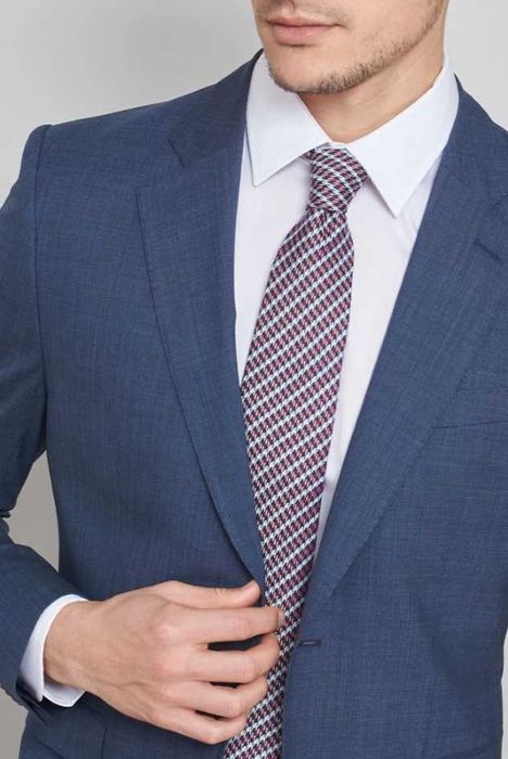 Sacou blazer slim 52 XL premium Brice London lana super 120's navy