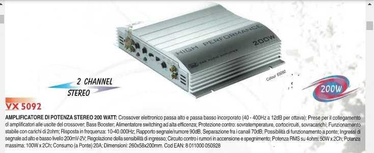 Statie amplificator auto woofer Concord Alpine