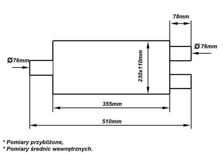 76 мм Turbo Works LT 409SS 355mm спортно гърне