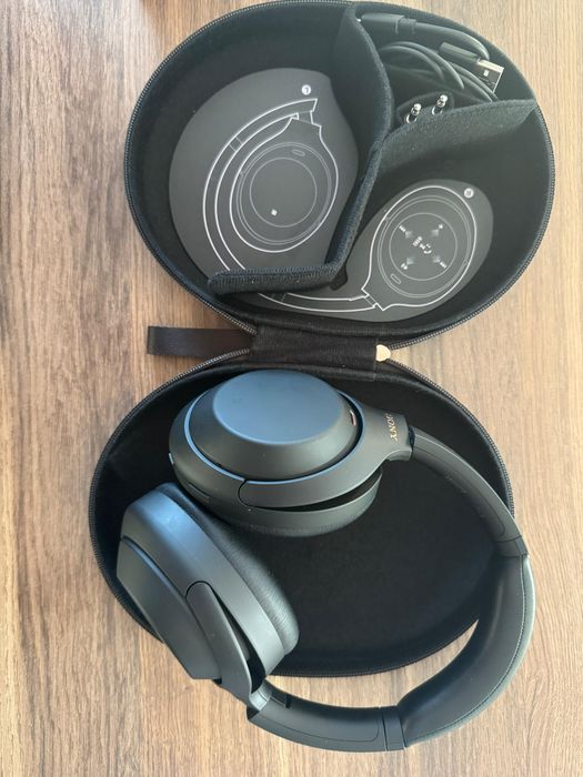 Casti Over the Ear Sony WH-1000XM4B, Wireless, Bluetooth, Noise cancel