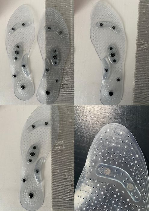 Tălpi din silicon cu magneți pentru masaj, mărime 25.0–28.0 cm, transp