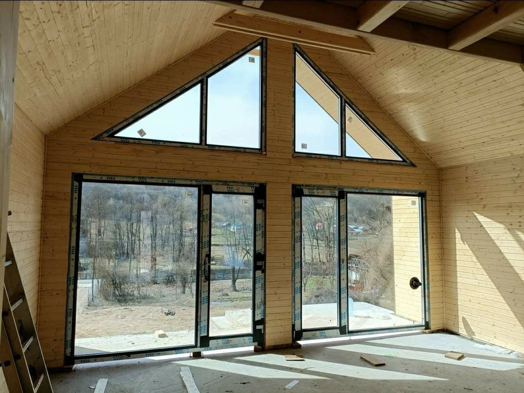 Construim case din lemn si cabane din lemn masiv pentru locuit sau vac