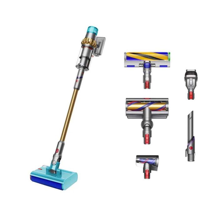 Аккумуляторный пылесос Dyson V15 Submarine сухая и влажная уборка.