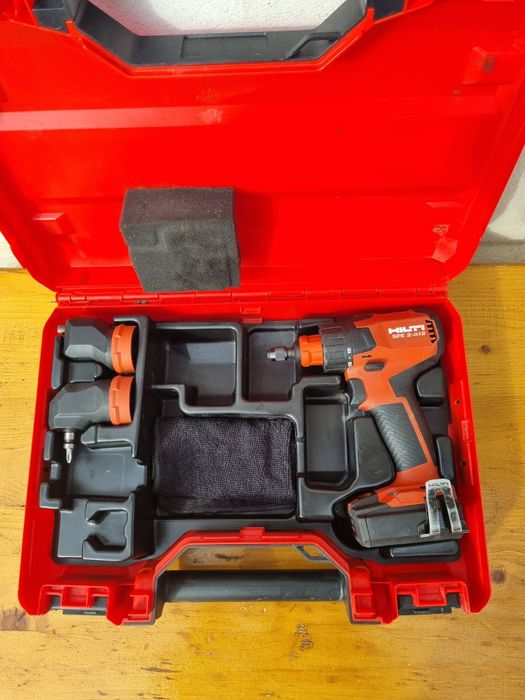 Filetanta hilti sfe 2 a12 baterie 5 amperi,3 mandrine,cutie