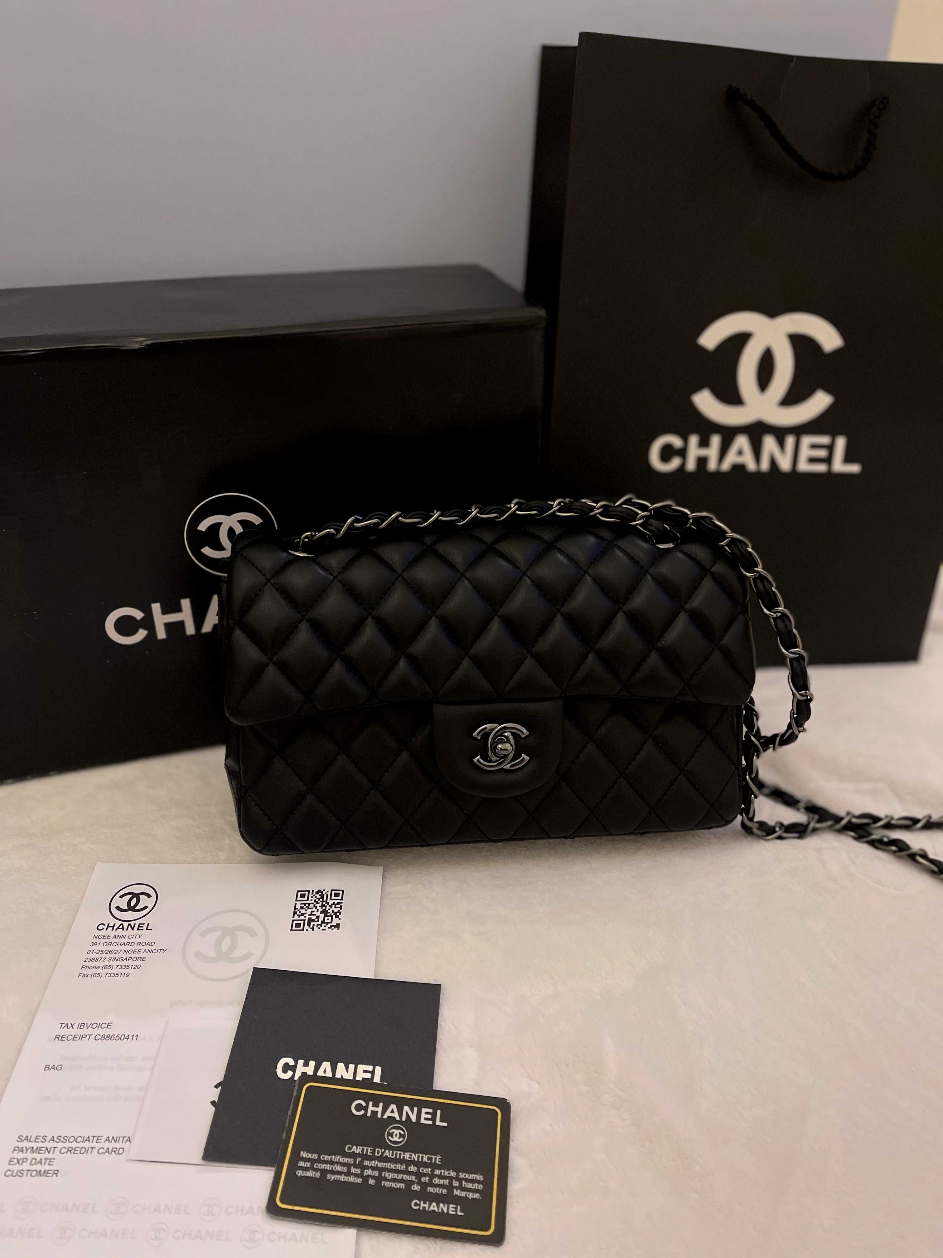 Poșetă/Geanta Chanel Double Flap Medium shoulder bag 25cm x 16cm