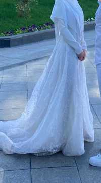 Свадебное белое нарядное платье