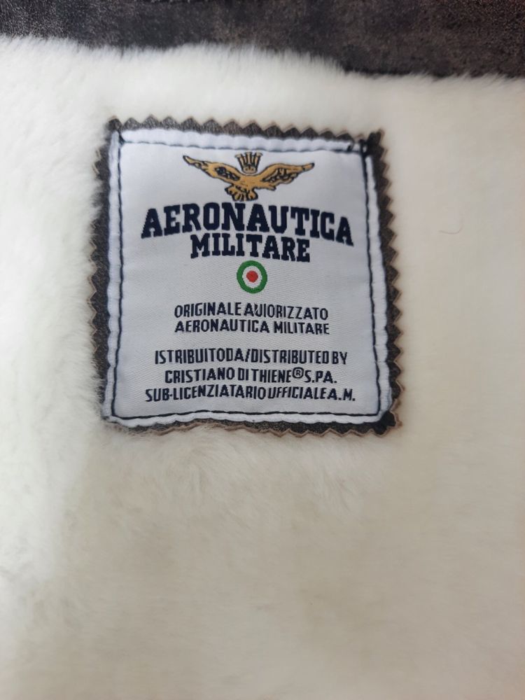 Geaca de piele vintage “Aeronautica Militare”