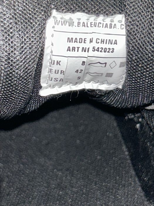 Balenciaga track negru si alb