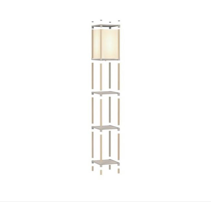Lampa - Etajera din lemn cu 3 Rafturi 29x25x133 cm