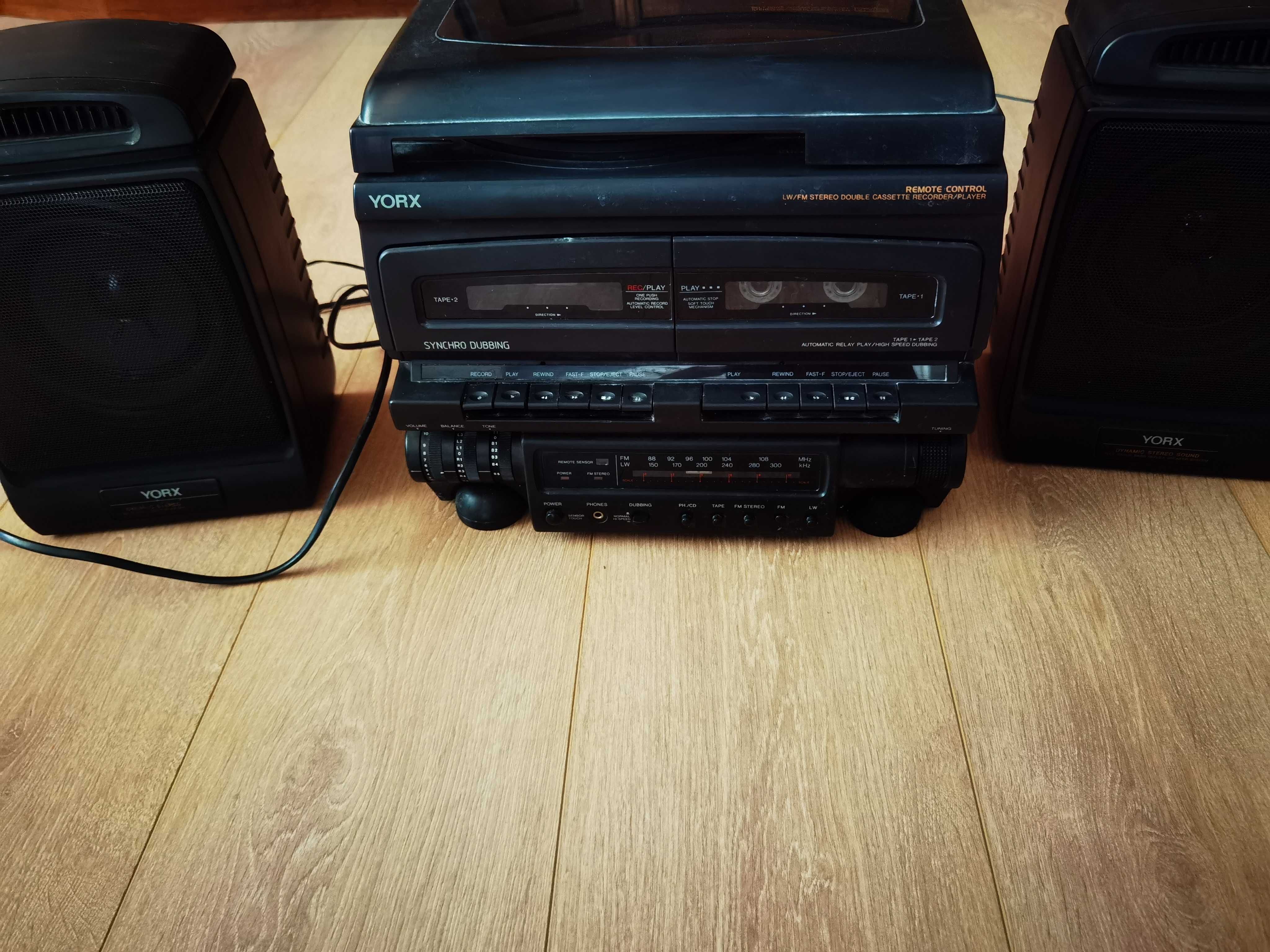 Combina muzicala YORX stereo fm caseta gramofon