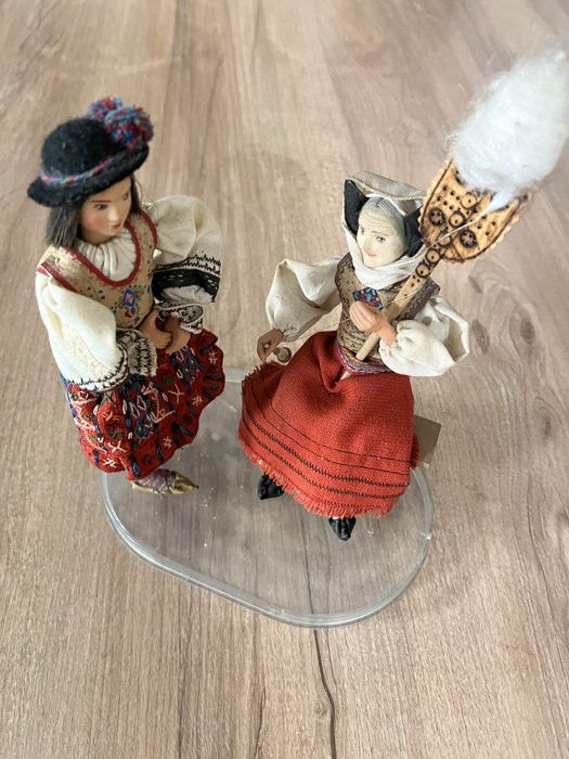 Set păpuși populare românești vintage (anii ’70) - lucrate manual