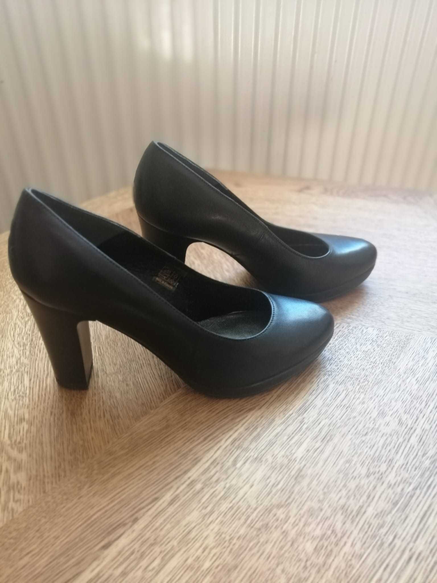 Pantofi de damă din piele naturală negru