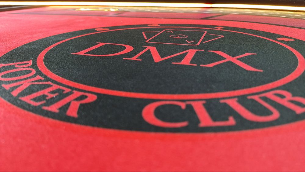 Masa Poker DMX personalizata stoc CustomTables.eu jetoane ceramice