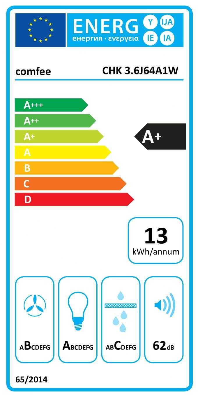 Аспиратор COMFEE CHK 3.6J64A1W код 3638