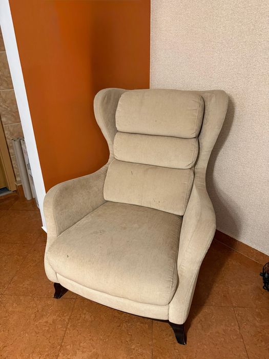 Fotoliu Mobexpert stil vintage masive