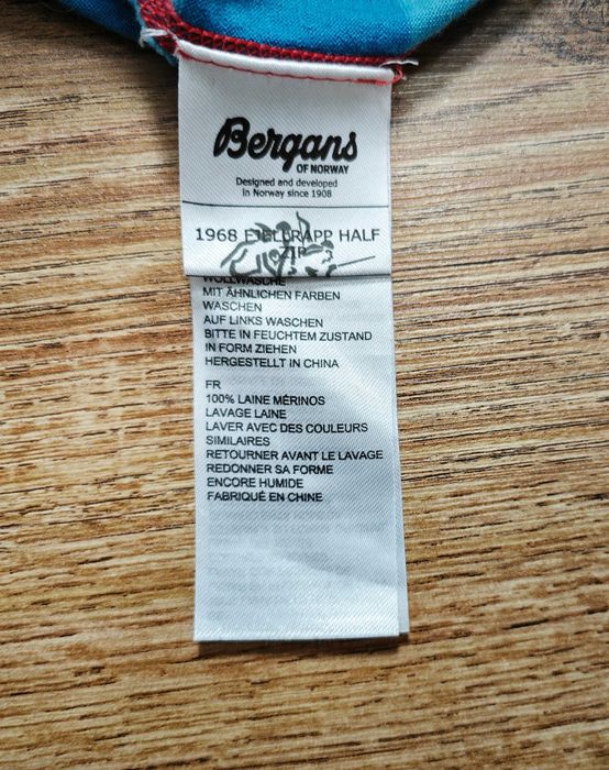 Bergans 100% Мерино вълна Мъжка термо фланелка от мериносова вълна М