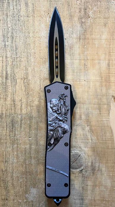 Cuțit automat, camping, vânătoare, pescuit, switchblade ,full metal