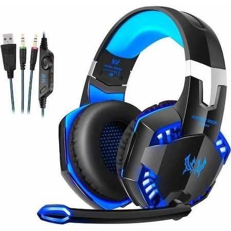 Casti gaming KOTION EACH G2000, Iluminare LED, Control volum