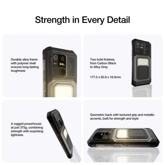 AGM G3 Pro 12+12GB/512GB, 10000mAh, 64MP SONY, термална камера, 116dB