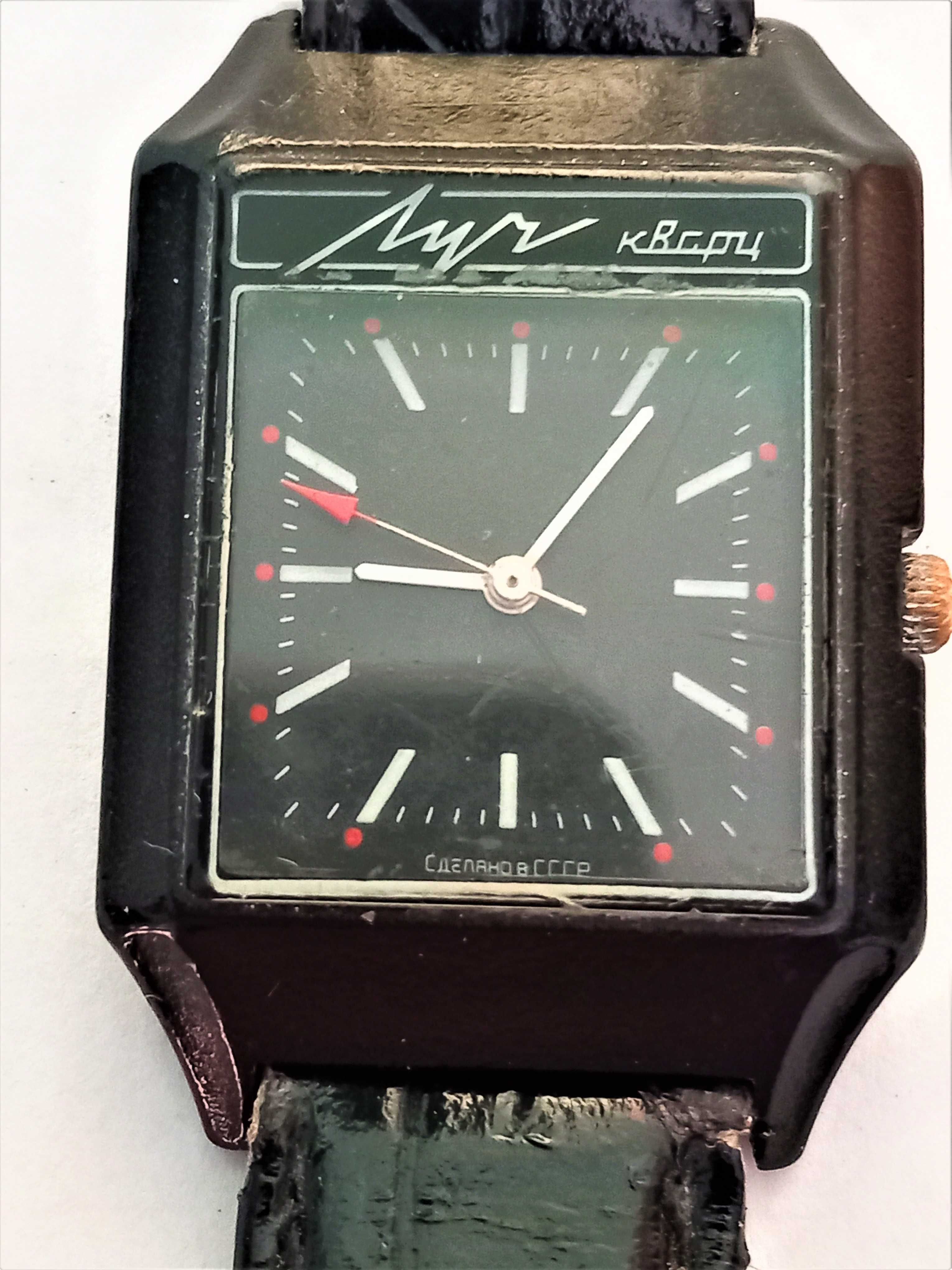 ceas LUCH barbatesc cu Quartz,  model RAR ,carcasa neagra din Polimer