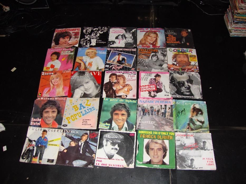 Discuri de vinil made in France, England, Italy, muzica anilor 60 90