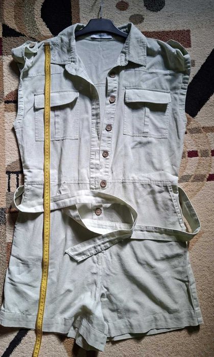 Salopeta verde deschis Mango