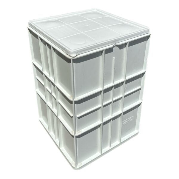 Pachet 6 x Cutie branza din plastic 20L cu capac