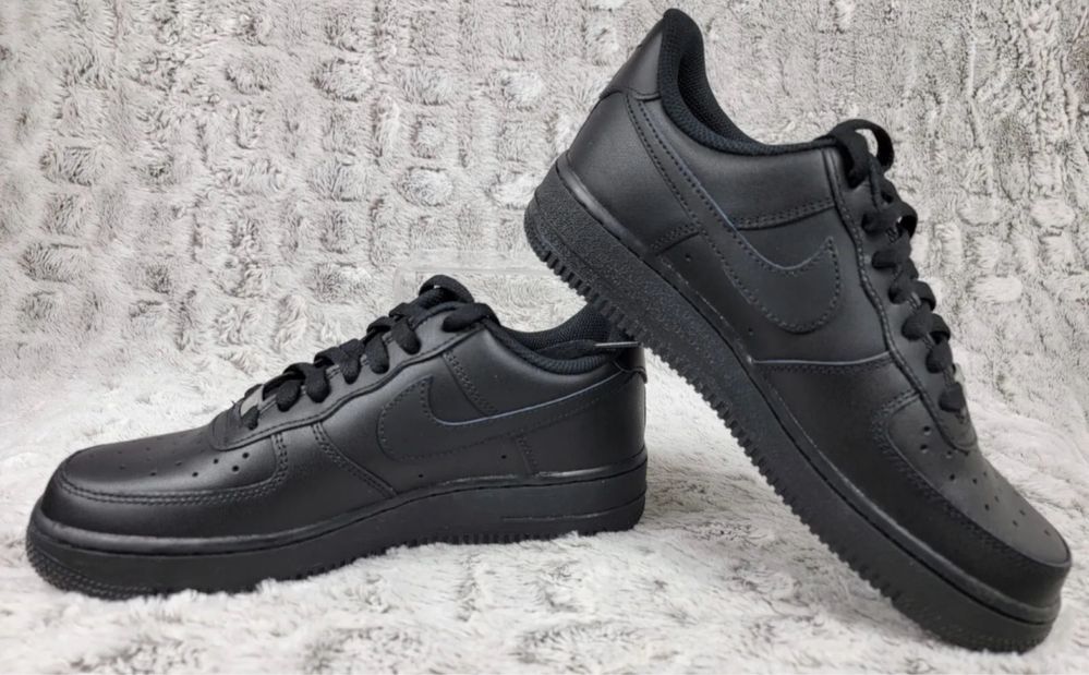 Adidasi Nike Air Force 1 ‘07 Triple Black Super Sales