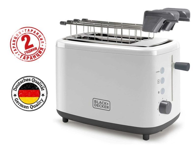 ПРОМО 2г Гаранция Нов Мощен Тостер Black & Decker BXTOA820E 820W