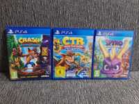 Spyro , Crash Bandicoot trilogy , Crash Team Racing PS4