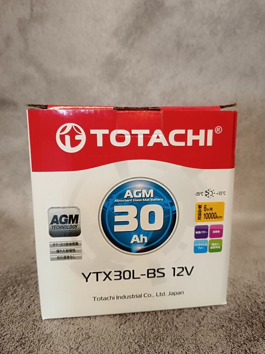 Мото Аккумулятор Totachi YTX30L-BS 30Ah 12 v CT1230