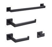 Set accesorii baie negre, crom, golden