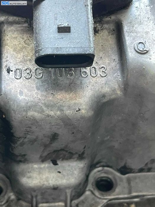 Baie de Ulei cu Senzor Nivel Volkswagen Golf 5 Plus 2.0 TDI CFHB CFHC BKD AZV CBDA BMM CLCA CBDB CBDC 2004 - 2009 Cod 03G103603AD 03G103603Q [B4080]