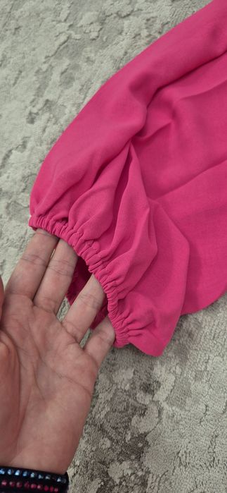 Pantalon fusta cu camasa roz