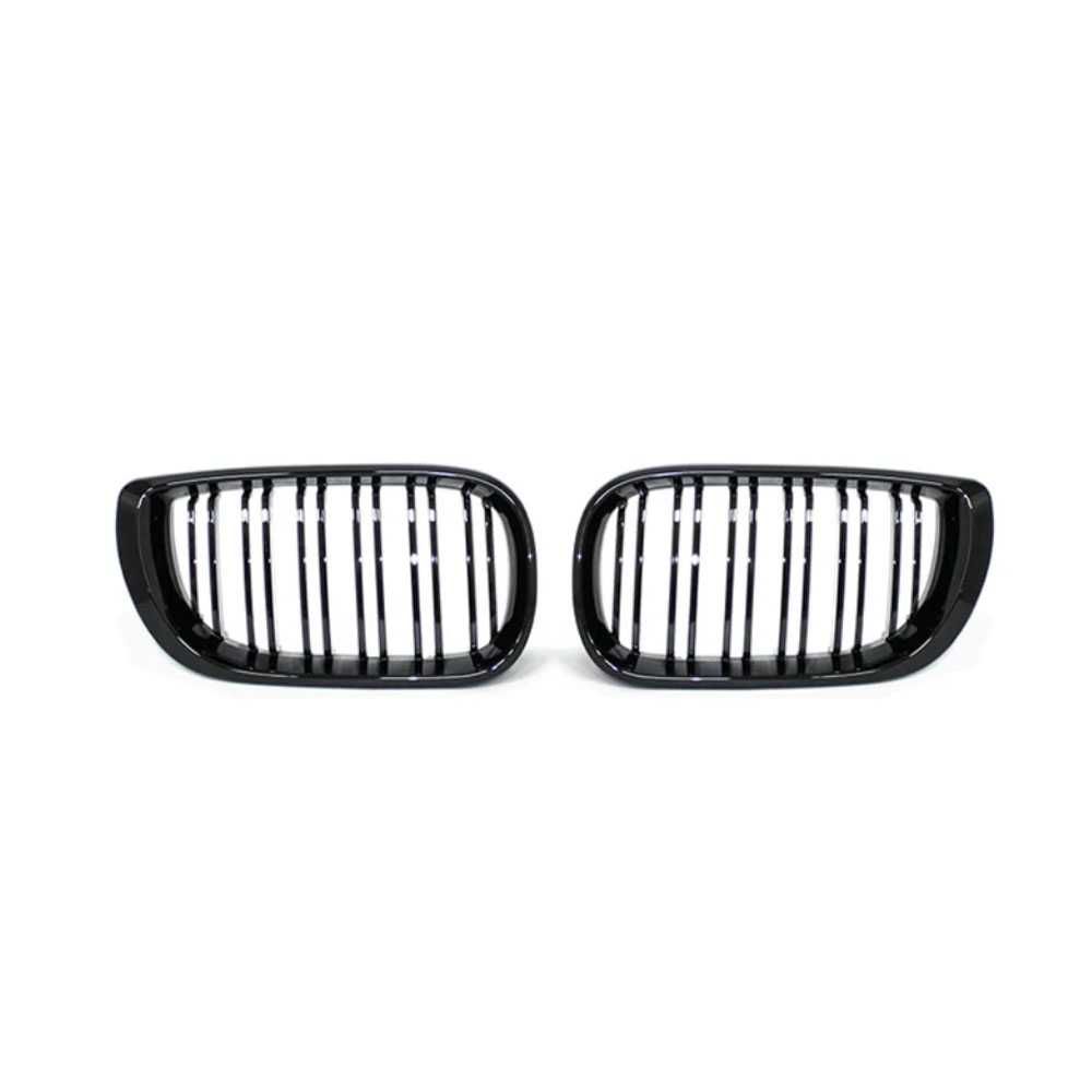 Set 2 grile duble M negru lucios BMW Seria 3 E46 facelift 2002-2005