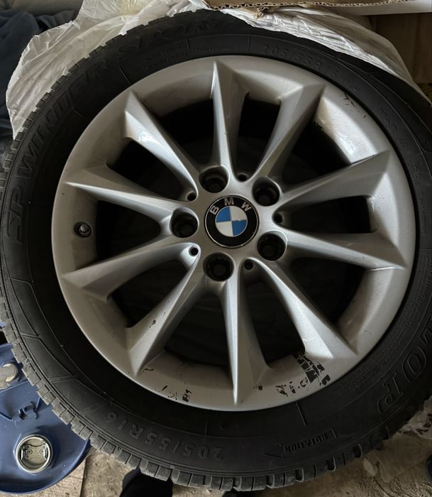 Set Jante Bmw Originale R16 + Anvelope iarna DUNLOP 205-55-R16
