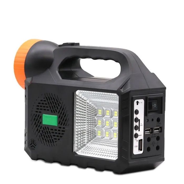 Соларна Къмпинг Система с LED Осветление Колона Радио PowerBank лампа