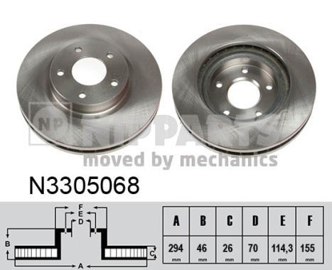 Set Disc Frâna ASX Mitsubishi