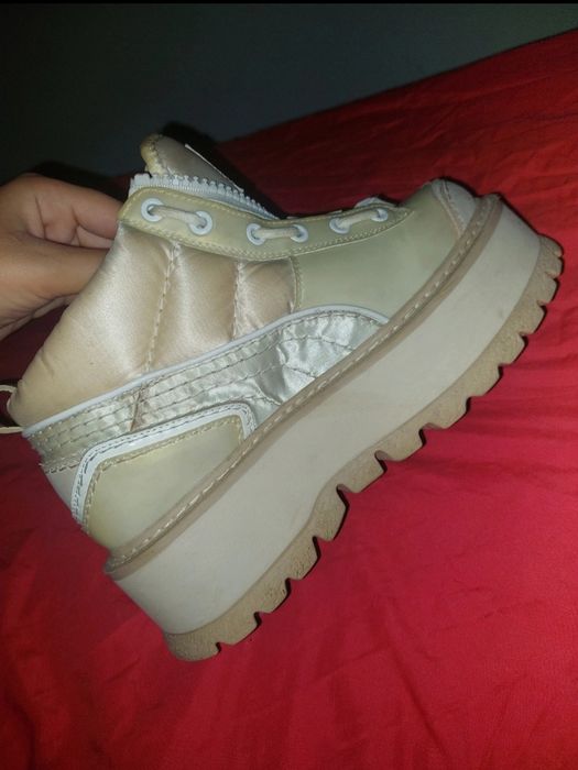Ghete puma  flatform din piele ecologică