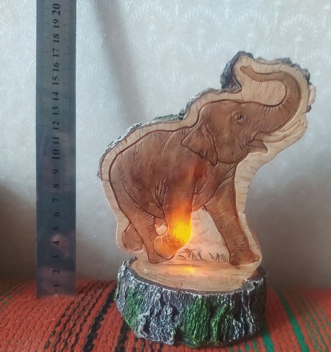 Слон, ночник, декоративная фигурка