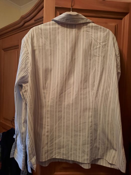 Cămașă dama cu broderie și paiete albe mărimea 46