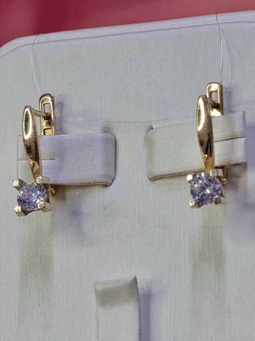 Золото 585  Серьги