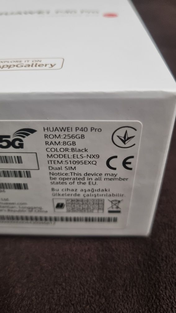 Huawei P40 Pro 5G, 256 GB + кутия, силиконов гръб и зарядно