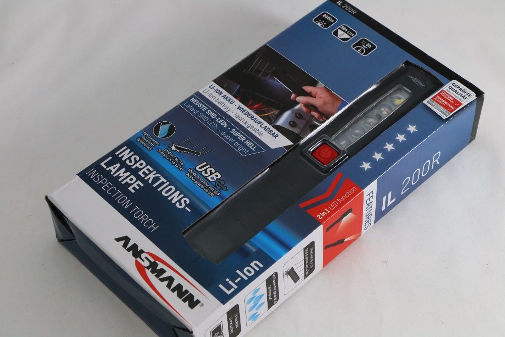 LED Професионална преносима работна лампа, фенер, 1100 mAh, Германия