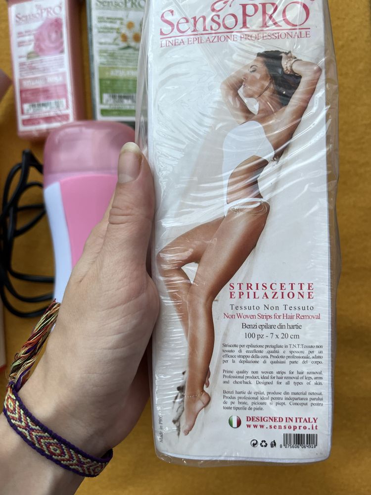 Set epilator cu ceara