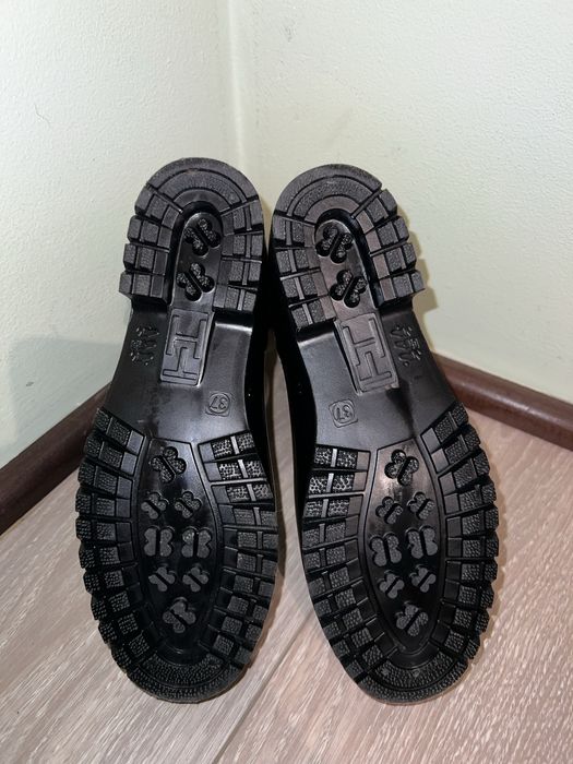 Ghete cauciuc negre Tommy Hilfiger