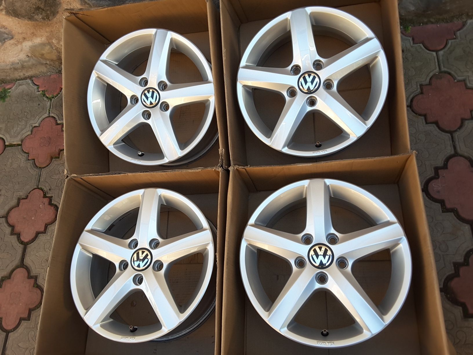 jante aliaj 16; 5x112; originale Vw Golf 5, 6, 7, Caddy, Touran, jetta