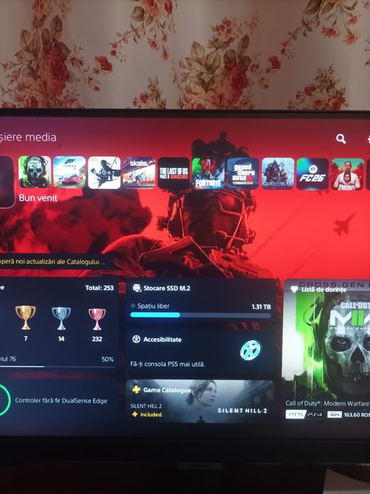 Ps5 ,2 manete ,monitor și căști