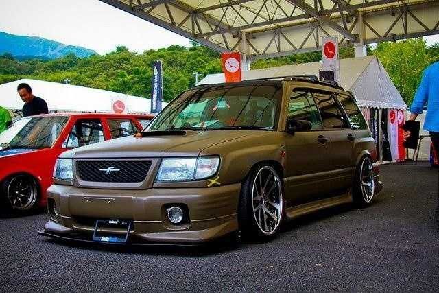 Губа AeroSpeck на передний бампер Subaru Forester SF рестайлинг