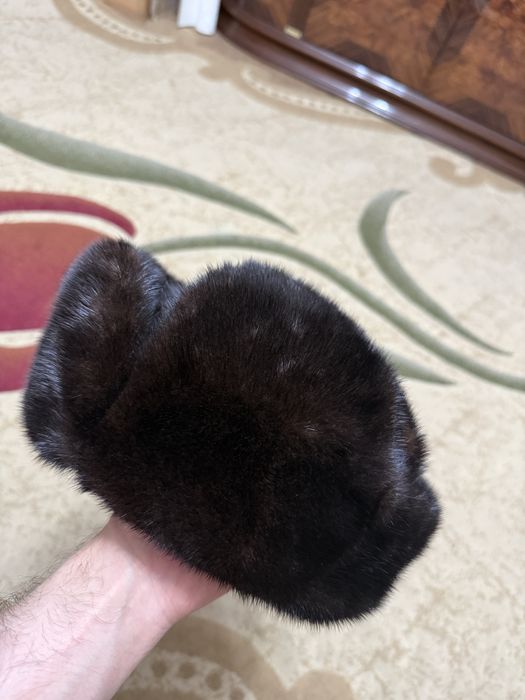 Норковая шапка мужская